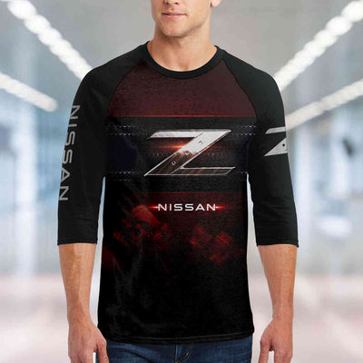 Z-car Unisex 3/4-Sleeve Raglan T-Shirt