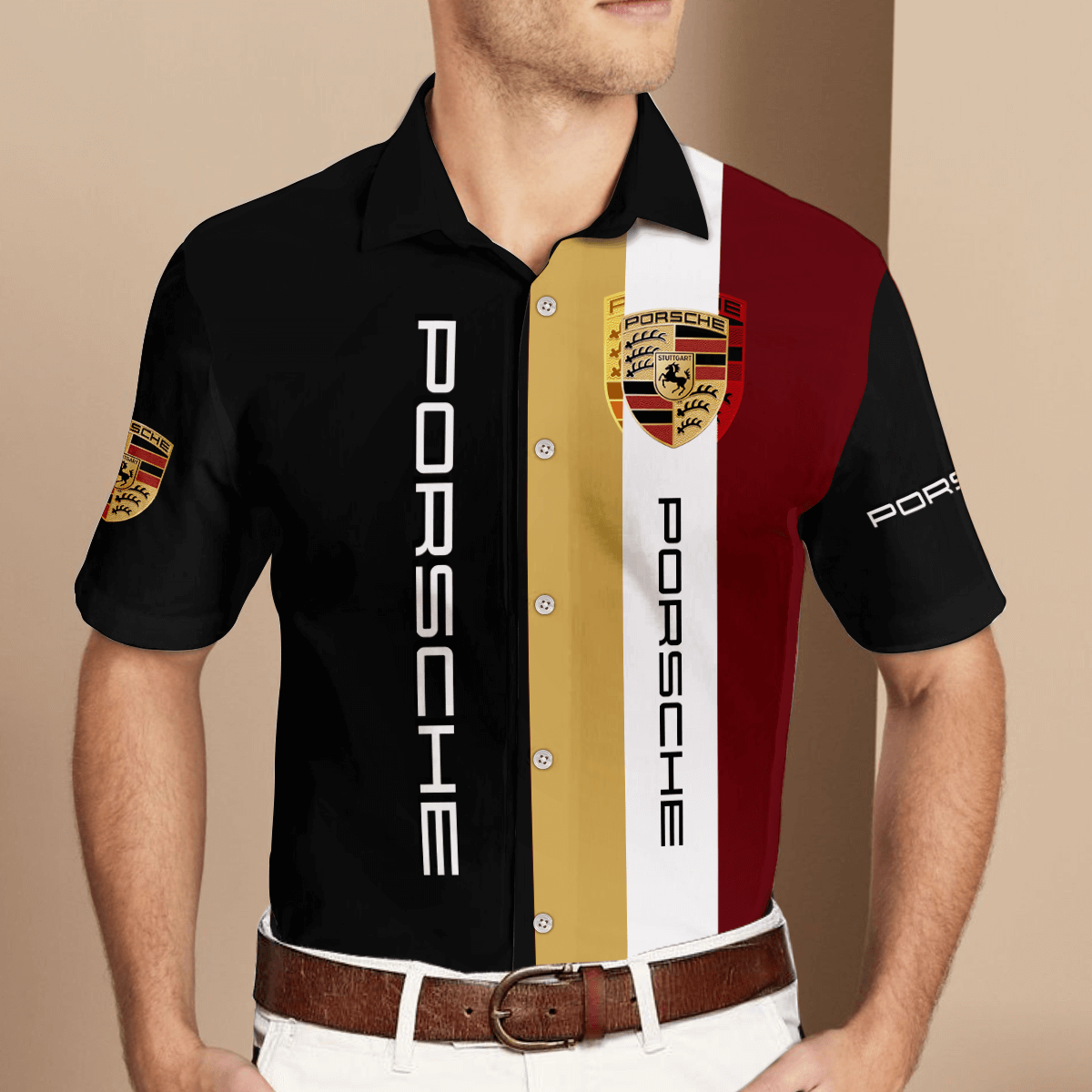 911 Casual Short Sleeve Button Shirt