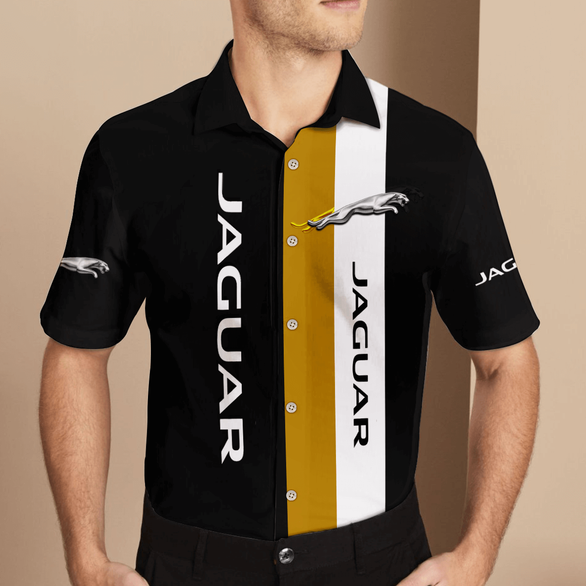 Jaguar Casual Short Sleeve Button Shirt