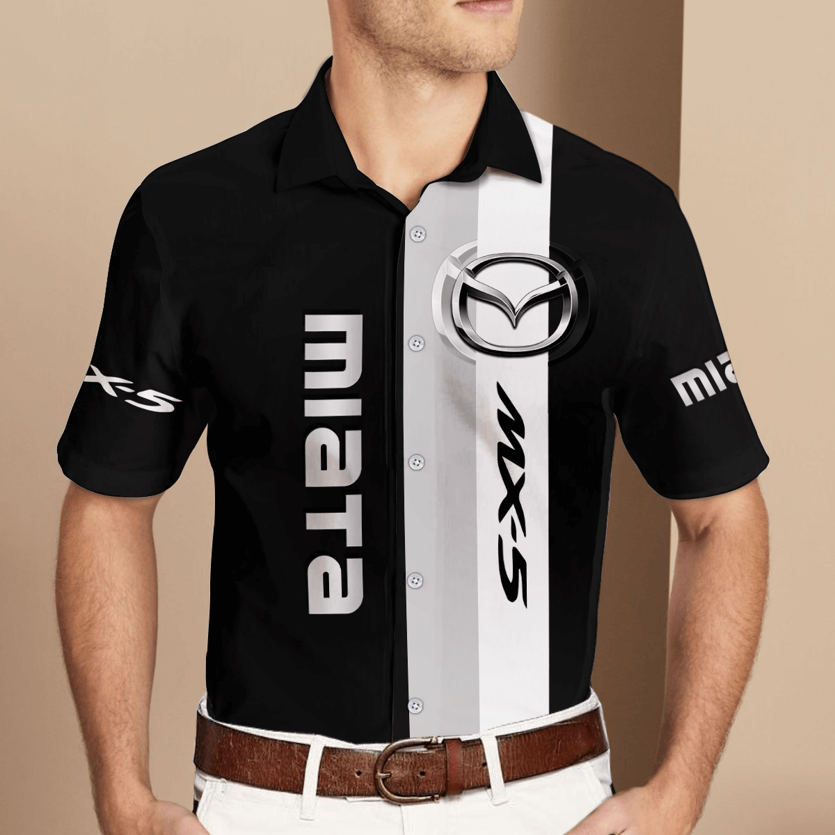 Miata Casual Short Sleeve Button Shirt