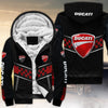 Ducati All Over Print Fleece Zipper Hoodie