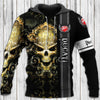 Ducati Skull Art All Over Print Hoodie - A Ducati Halloween Hoodie