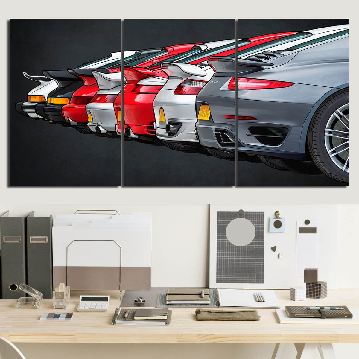 911 Turbo Evolution Canvas Wall Art (new version)