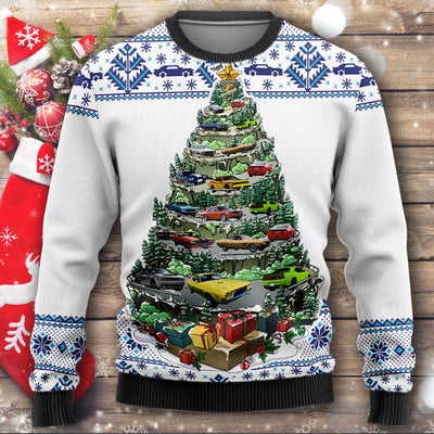 Challenger Mountain Christmas Tree Wool Ugly Sweater