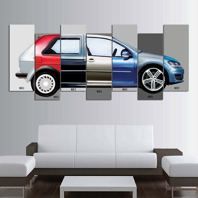 VW Golf Museum Canvas Wall Art