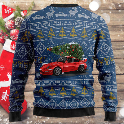 911 Mountain Christmas Tree Wool Ugly Sweater