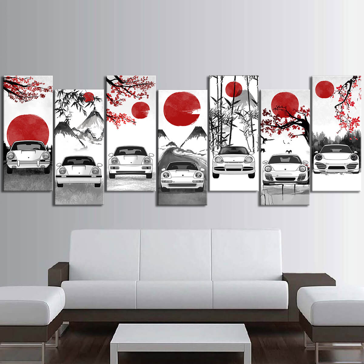 Nine-One-One Eastern Style Canvas Wall Art