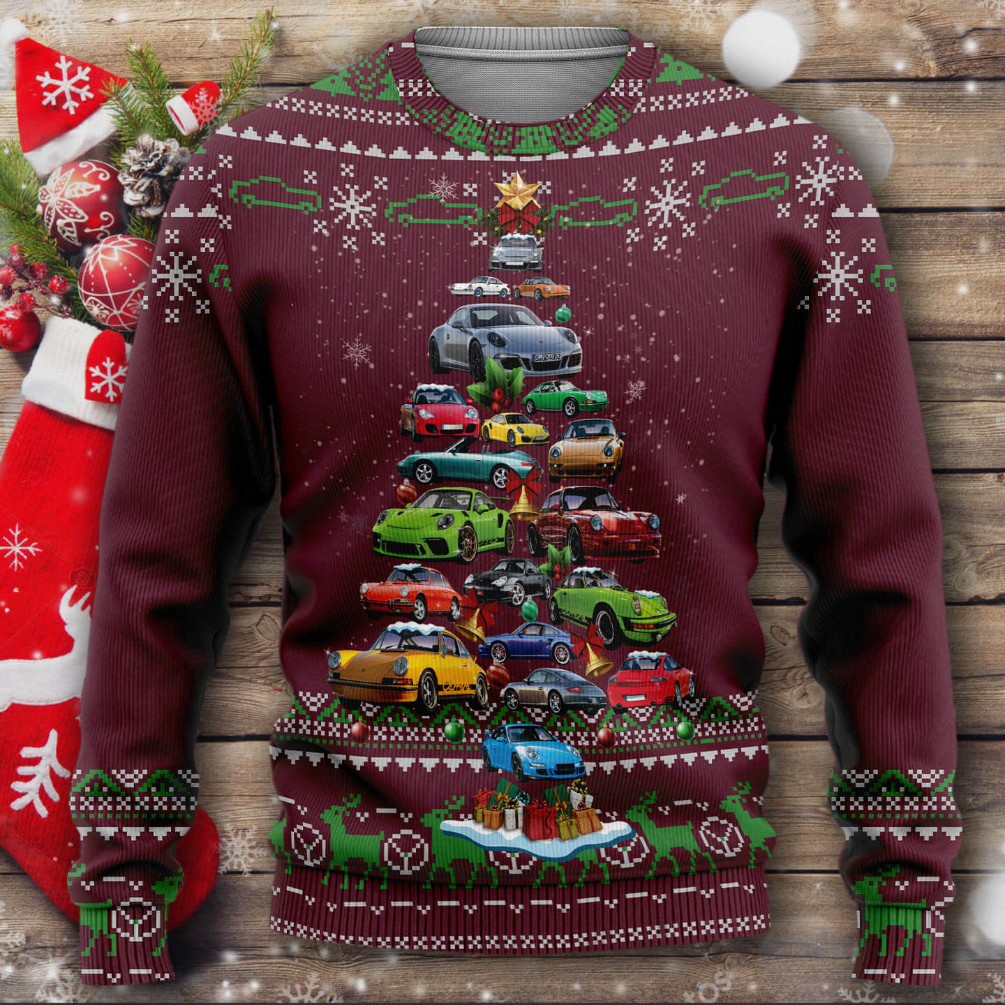 Hot rod 2025 ugly sweater