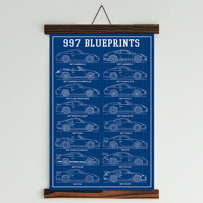 997 Blueprints Canvas Wall Art