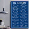 997 Blueprints Canvas Wall Art
