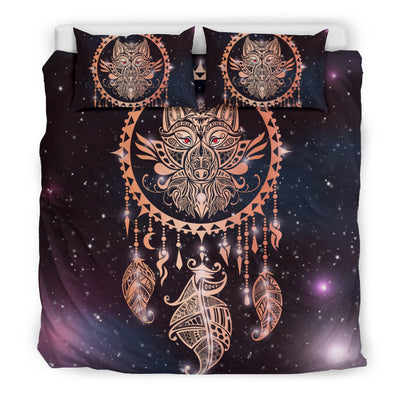 Tribal Wolf Dream Catcher Bedding Set