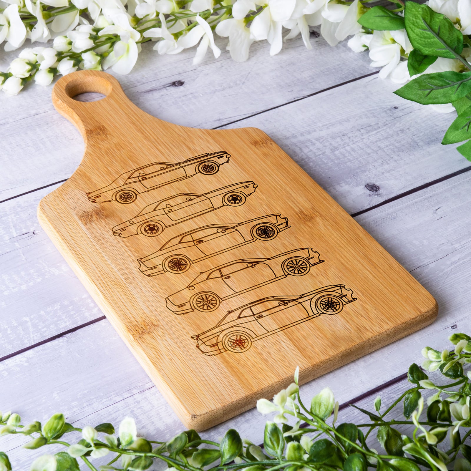 Challenger Silhouette Collection Art Cutting Board