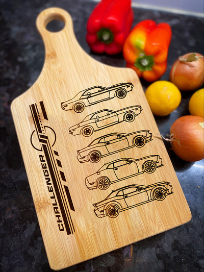 Challenger Silhouette Collection Art Cutting Board v.2