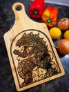 Godzilla Monochrome Art Cutting Board