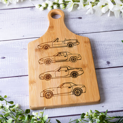 Miata MX-5 Silhouette Collection Art Cutting Board