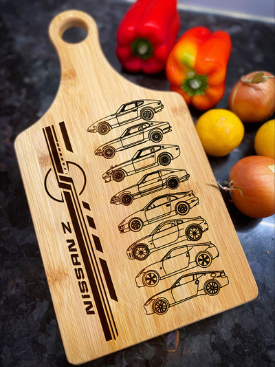 Z-car Silhouette Collection Art Cutting Board v.2