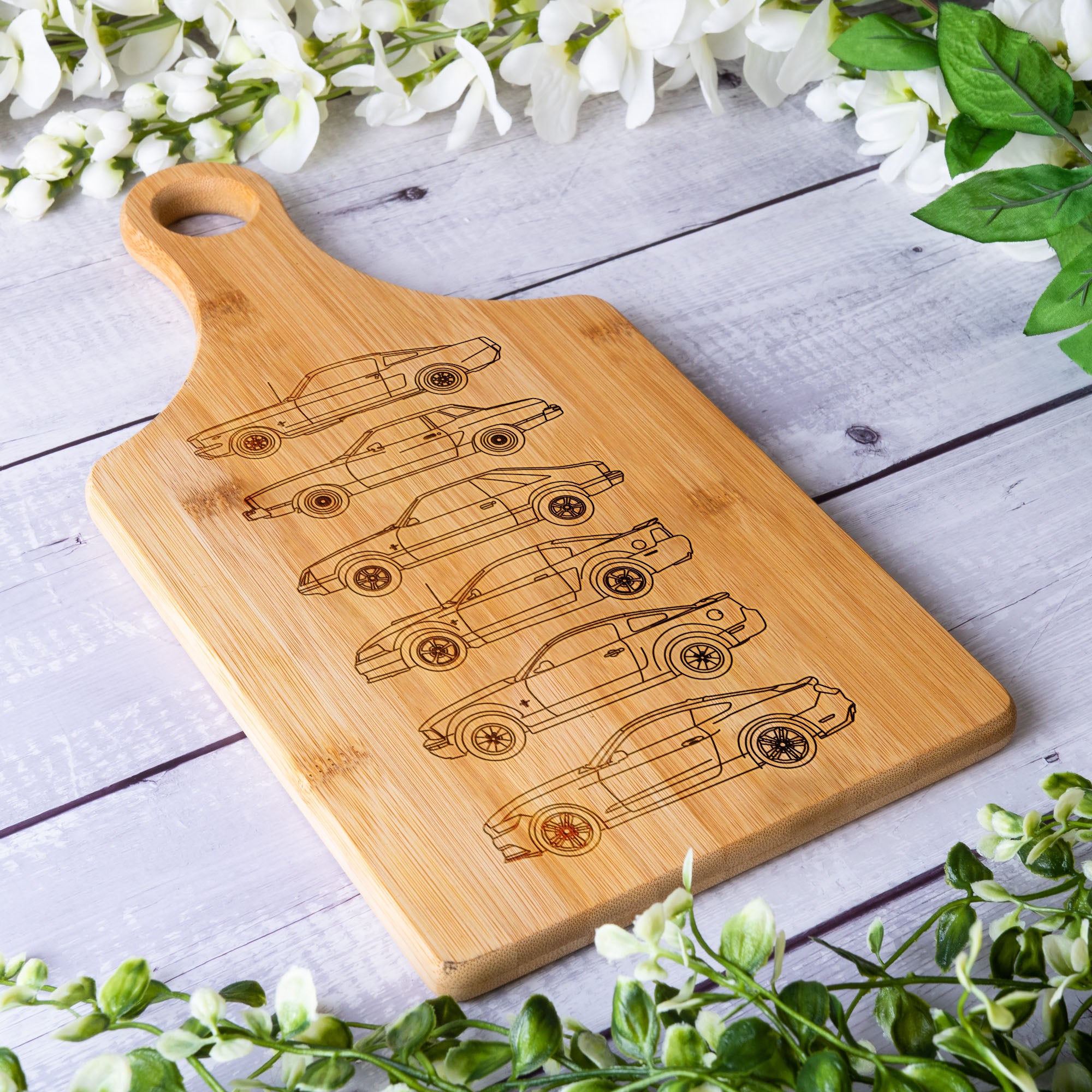 Mustang Silhouette Collection Art Cutting Board