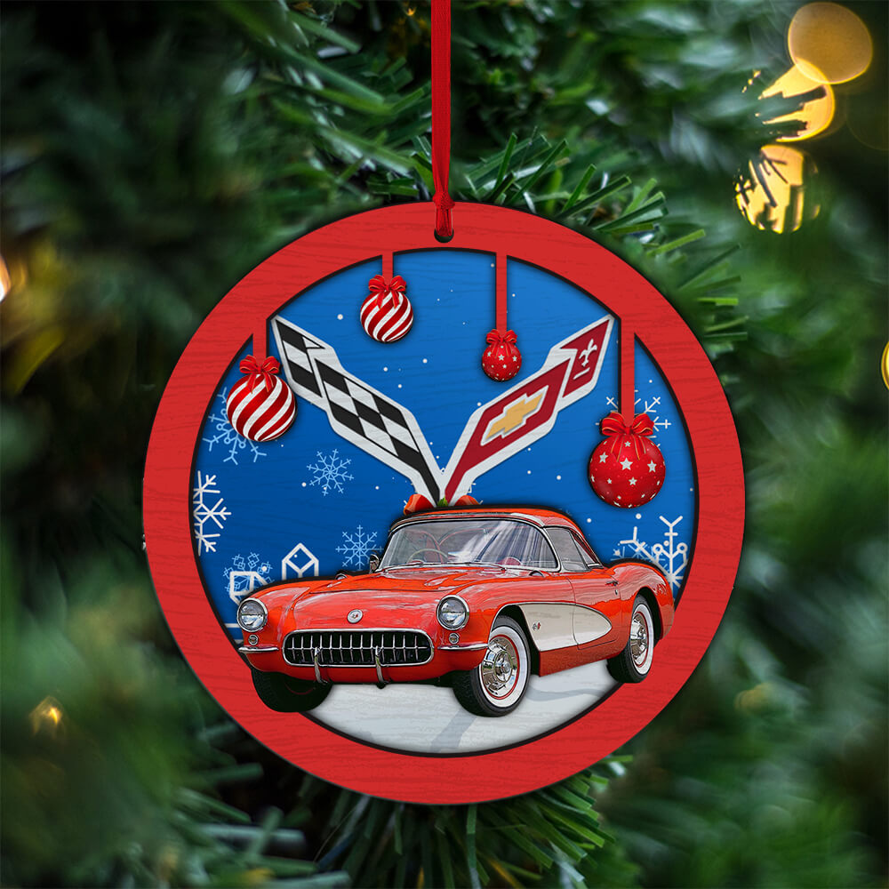 CV 2-Layer Wood Art Ornament