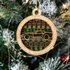 Vette Collection 3-Layer Handmade Wood Art Ornament