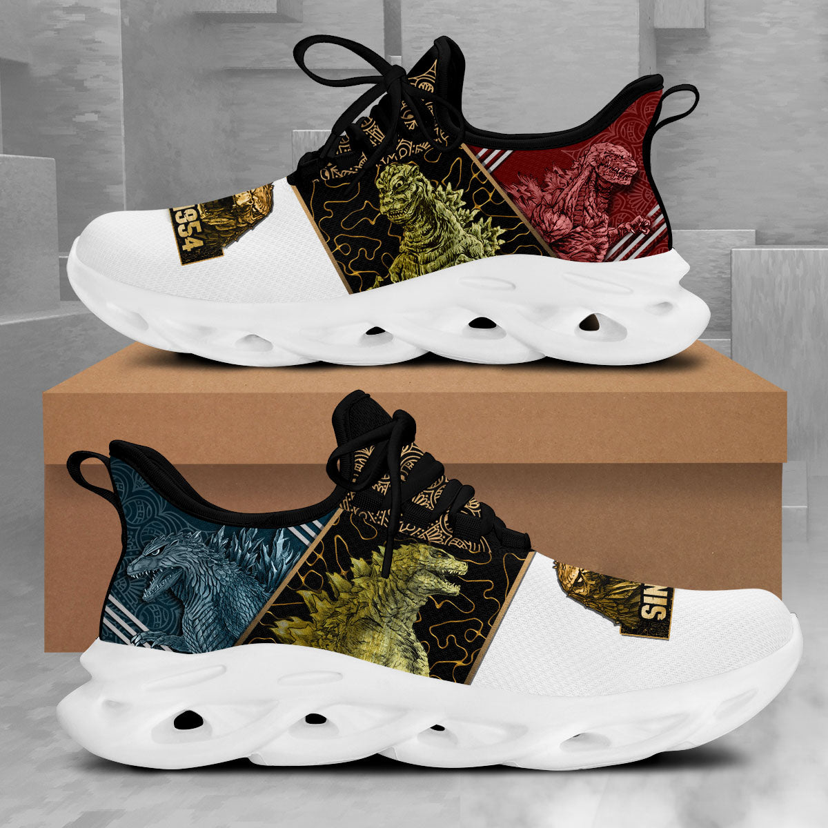 Godzilla Chunky Art Sneakers