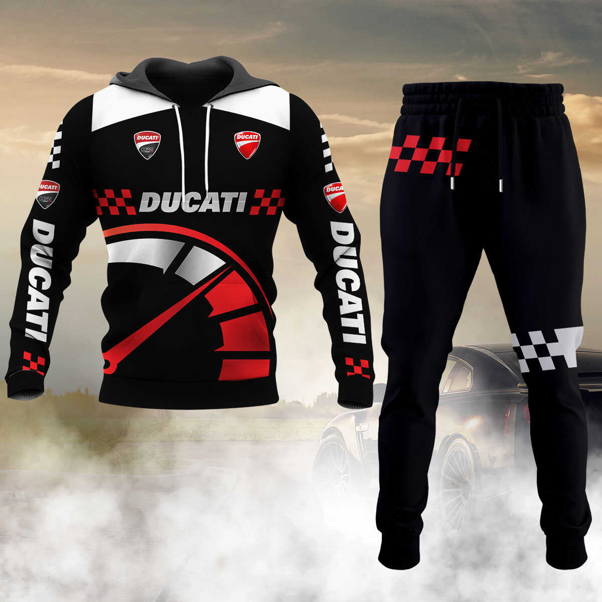 Ducati Hoodie And Joggers Combo