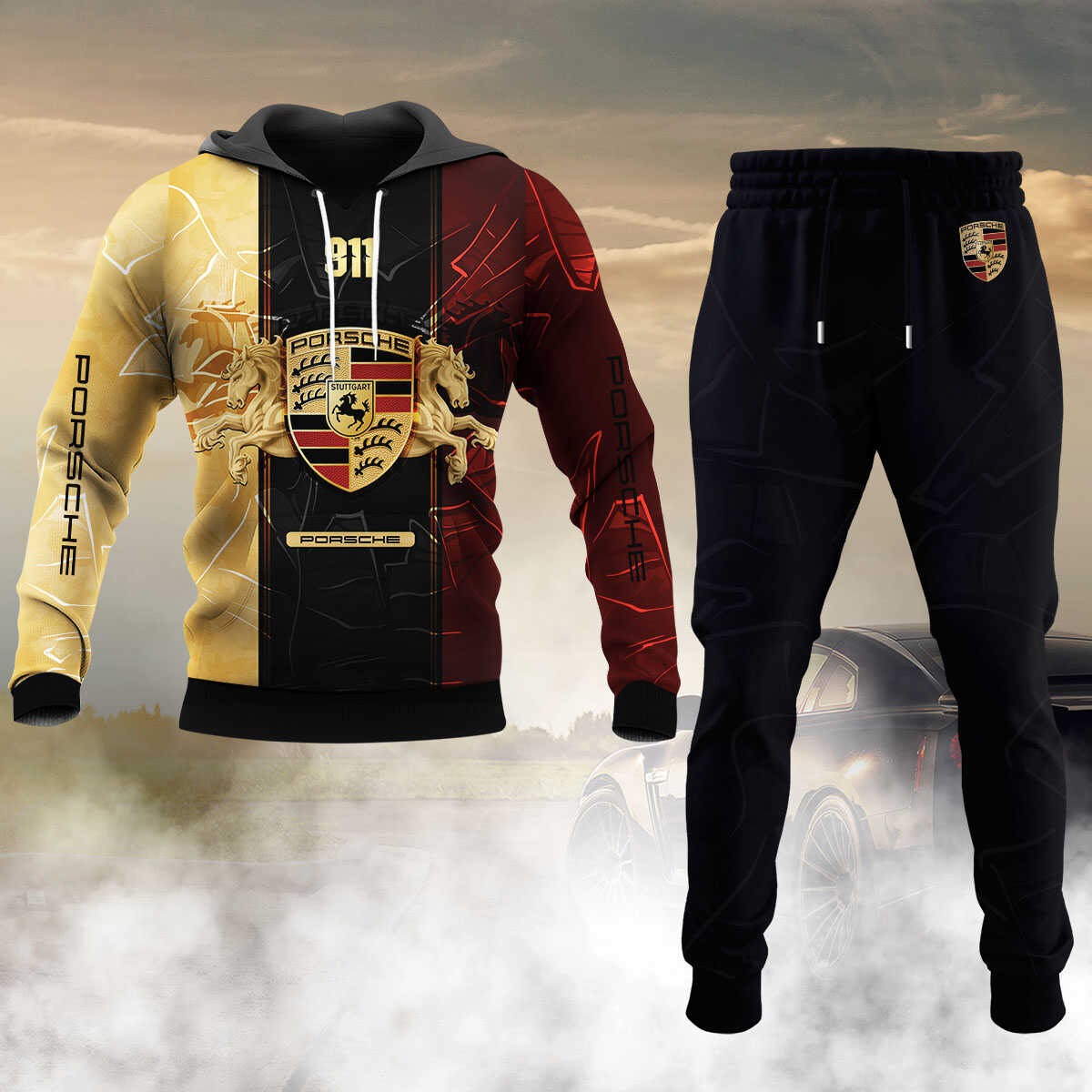 911 Hoodie And Joggers Combo