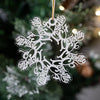 Vette Silhouette/Snowflake Handmade Wood/Acrylic Art Ornament