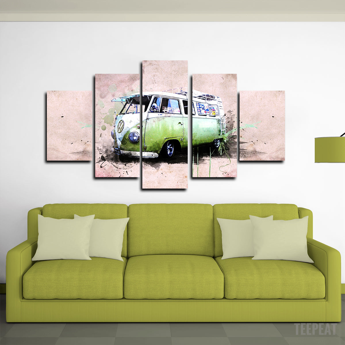 Kombi Canvas Wall Art (Big Size)