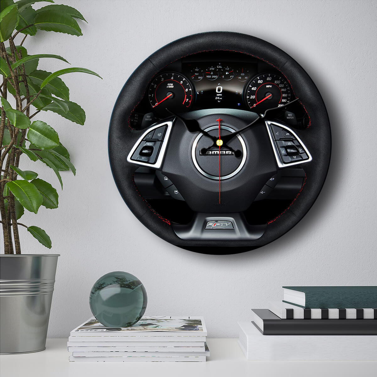Camaro Wheels Wall Clock