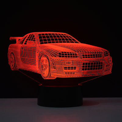 Nissan GTR/Skyline R34 3D LED Color-Changing Lamp