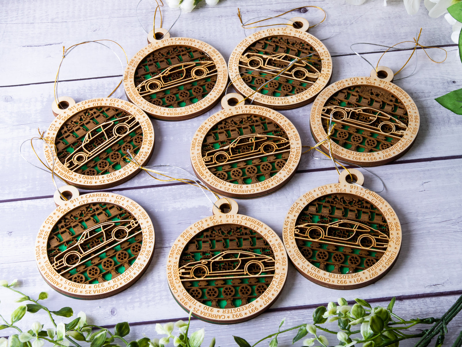 911 Collection 3-Layer Handmade Wood Art Ornament