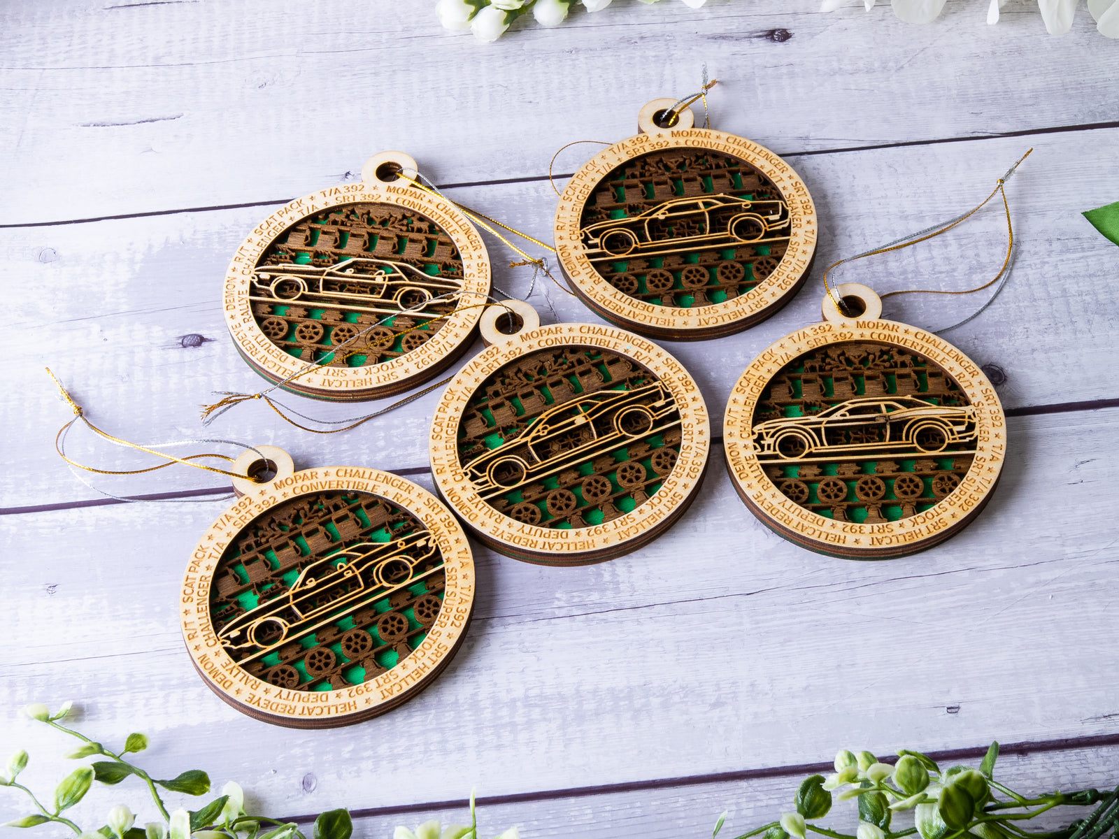 Challenger Collection 3-Layer Handmade Wood Art Ornament