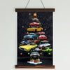 Dodge Challenger Christmas Tree Canvas Wall Art
