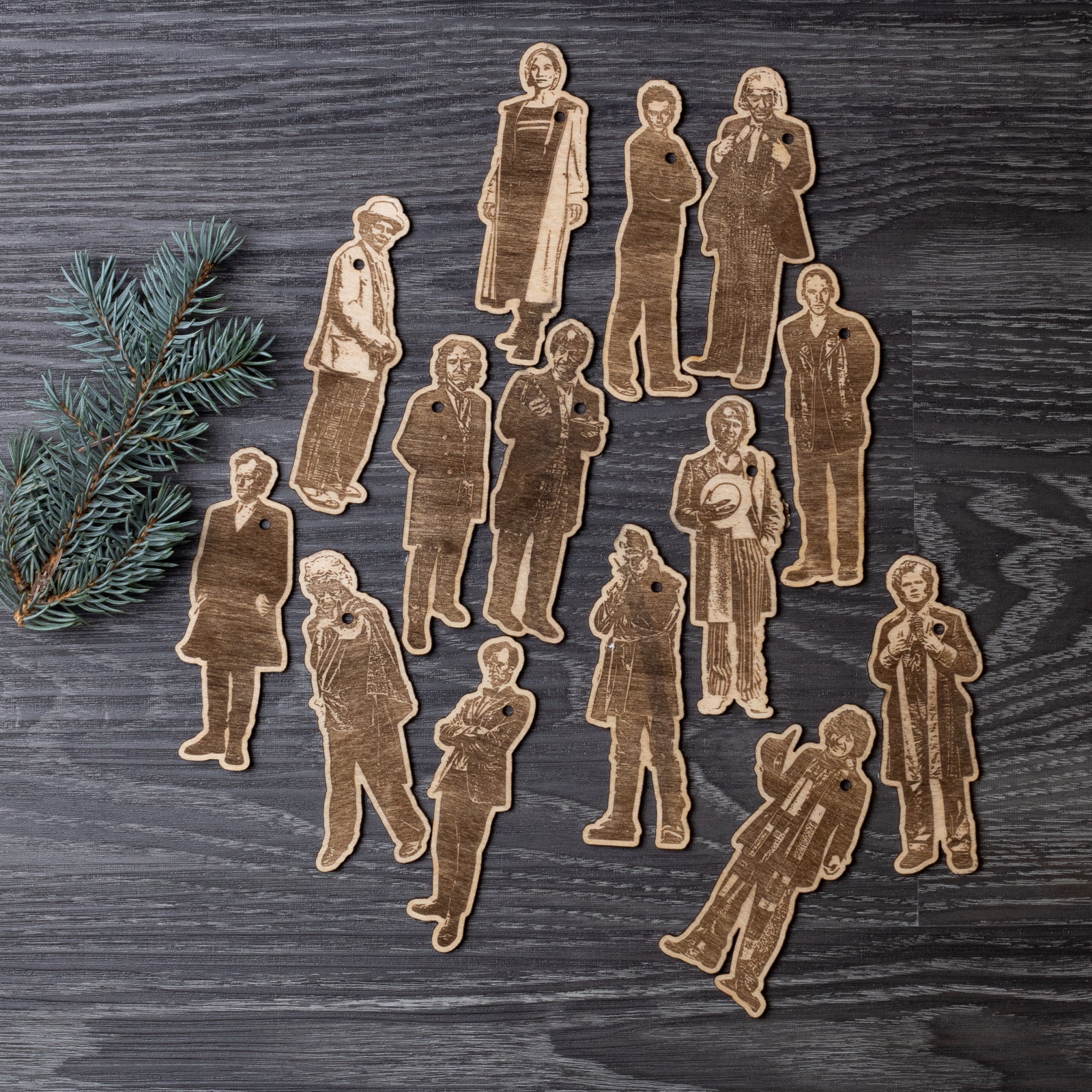 The Doctors Collection Wood Ornaments/Keychains