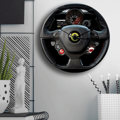 Ferrari Steering Wheel Wall Clock