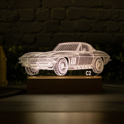 Vette Collection 3D Art Led Night Light