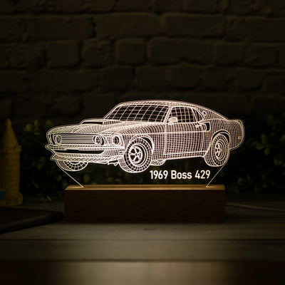 Mustang Collection 3D Art Led Night Light