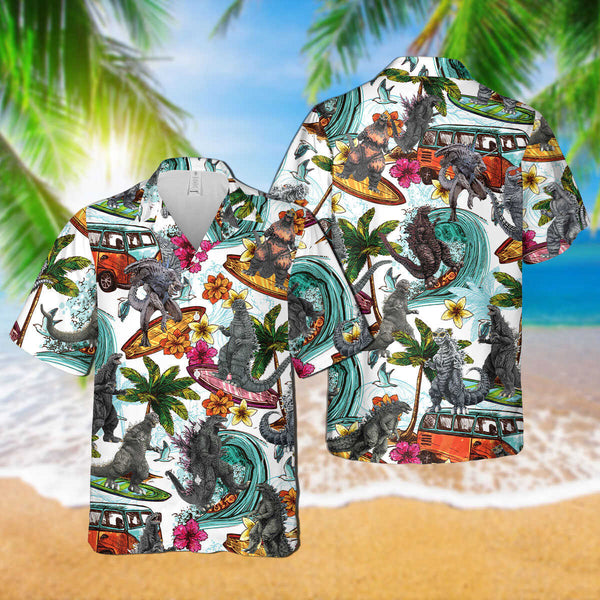 Godzilla Collection Art Hawaiian Shirt v.3 - TrendySweety