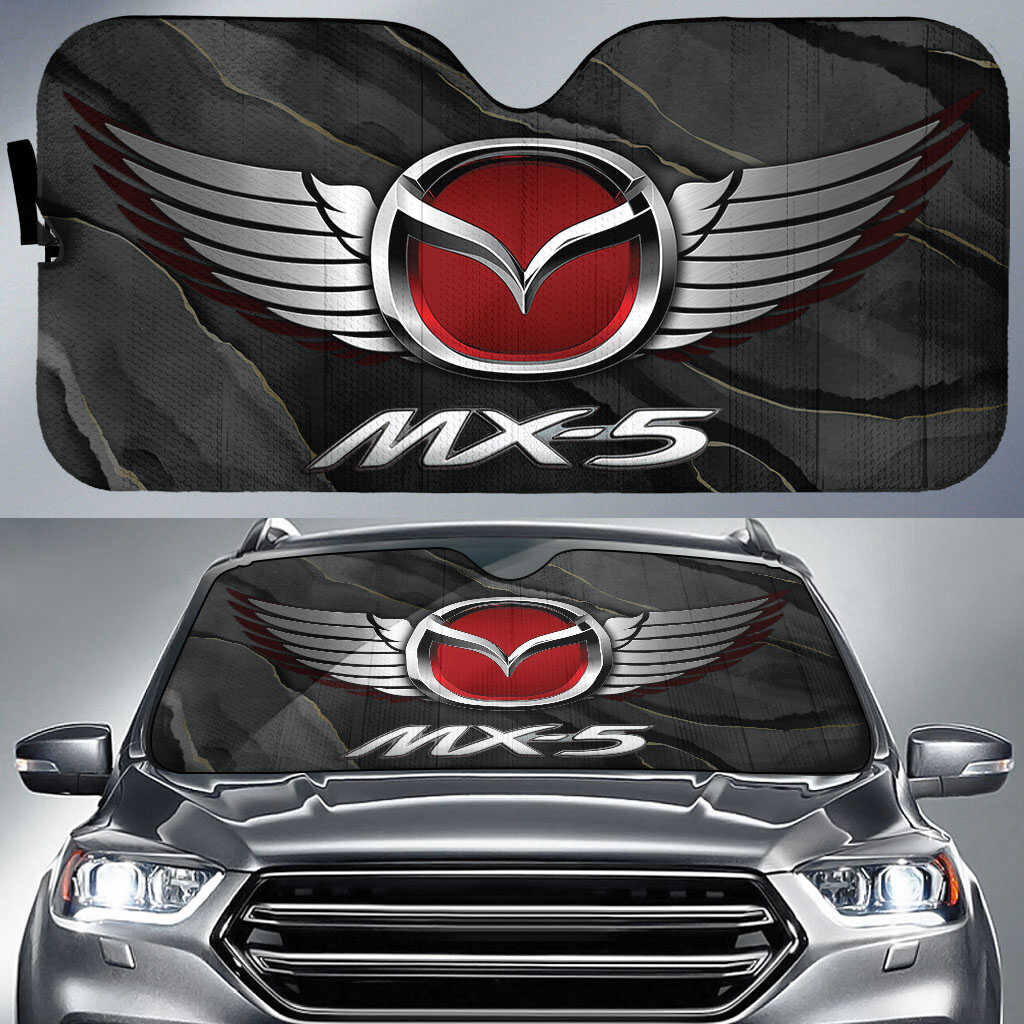 Miata Windshield Sun Shade - Miata Art Foldable Car Sun Visor