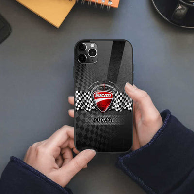 Ducati Glass Phone Case - Ducati Art Protective Phone Cover For iPhone And Samsung