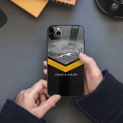 Jaguar Glass Phone Case - Jaguar Art Protective Phone Cover For iPhone And Samsung