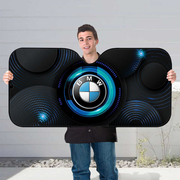 B.M.W Windshield Sun Shade B.M.W Art Foldable Car Sun Visor