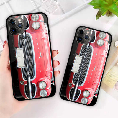 CV Glass Phone Case - CV Car Front Art Protective Phone Cover For iPhone And Samsung