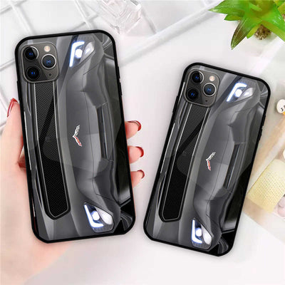 CV Glass Phone Case - CV Car Front Art Protective Phone Cover For iPhone And Samsung