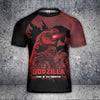 Godzilla All Over Print T-shirt - 3D Art Crewneck Tee
