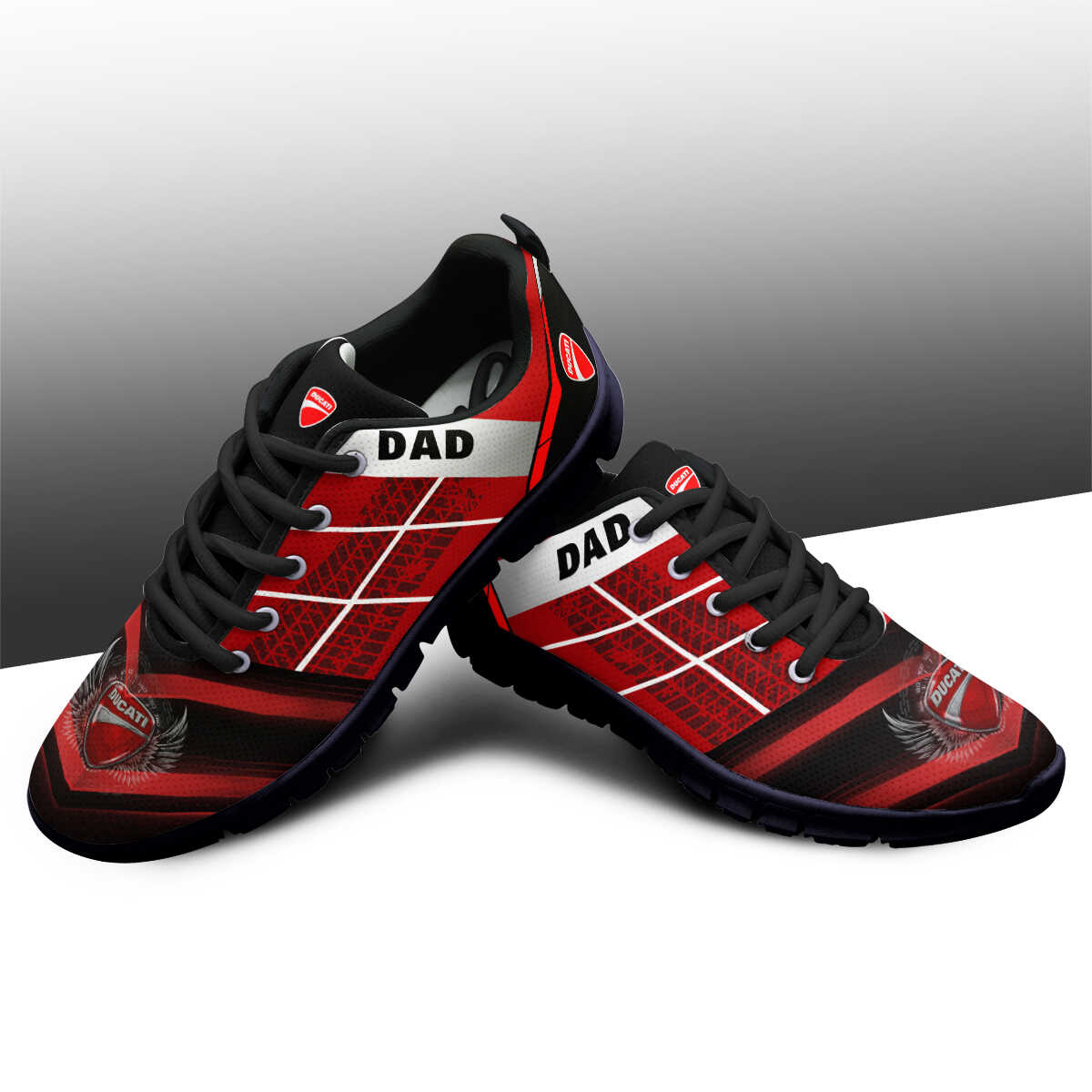 Ducati Dad Sneakers - Father's Day Footwears For Ducati Fans