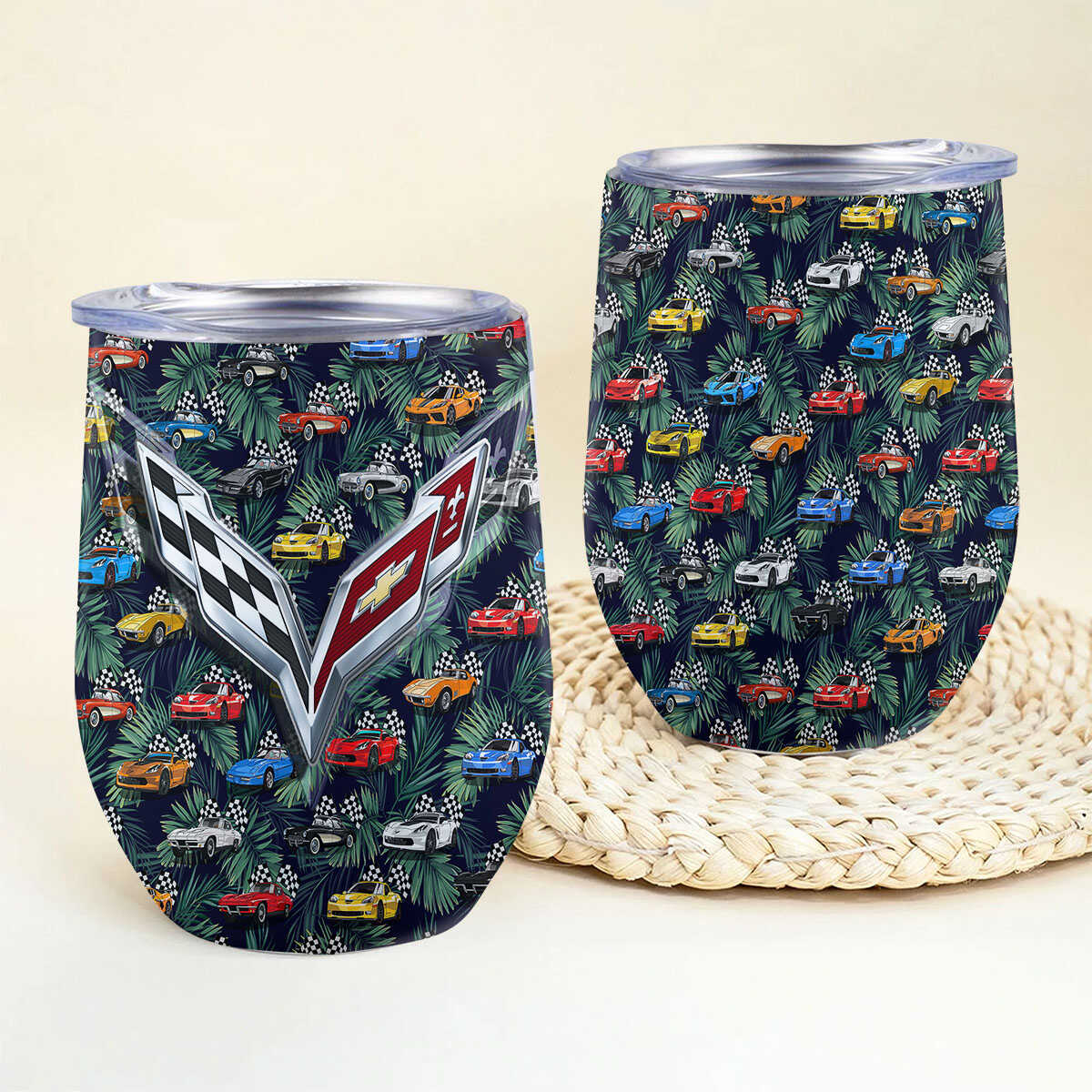 CV Hawaiian Wine Tumbler - Stainless Steel Vacuum Insulated Wine Tumbler For CV Fans