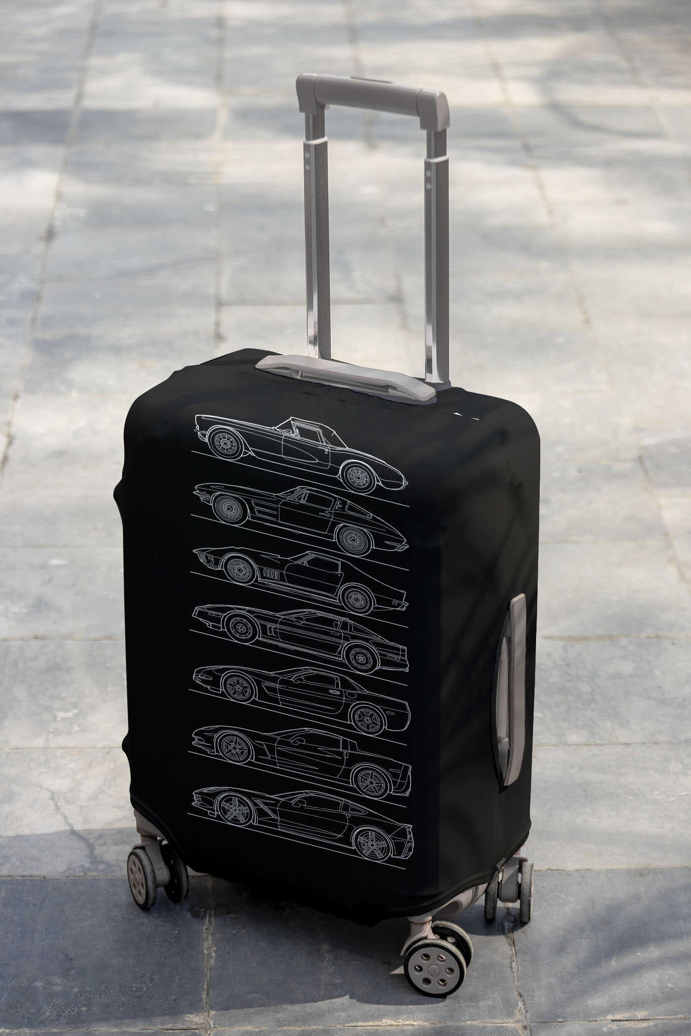 CV Collection Silhouette Art Luggage Cover