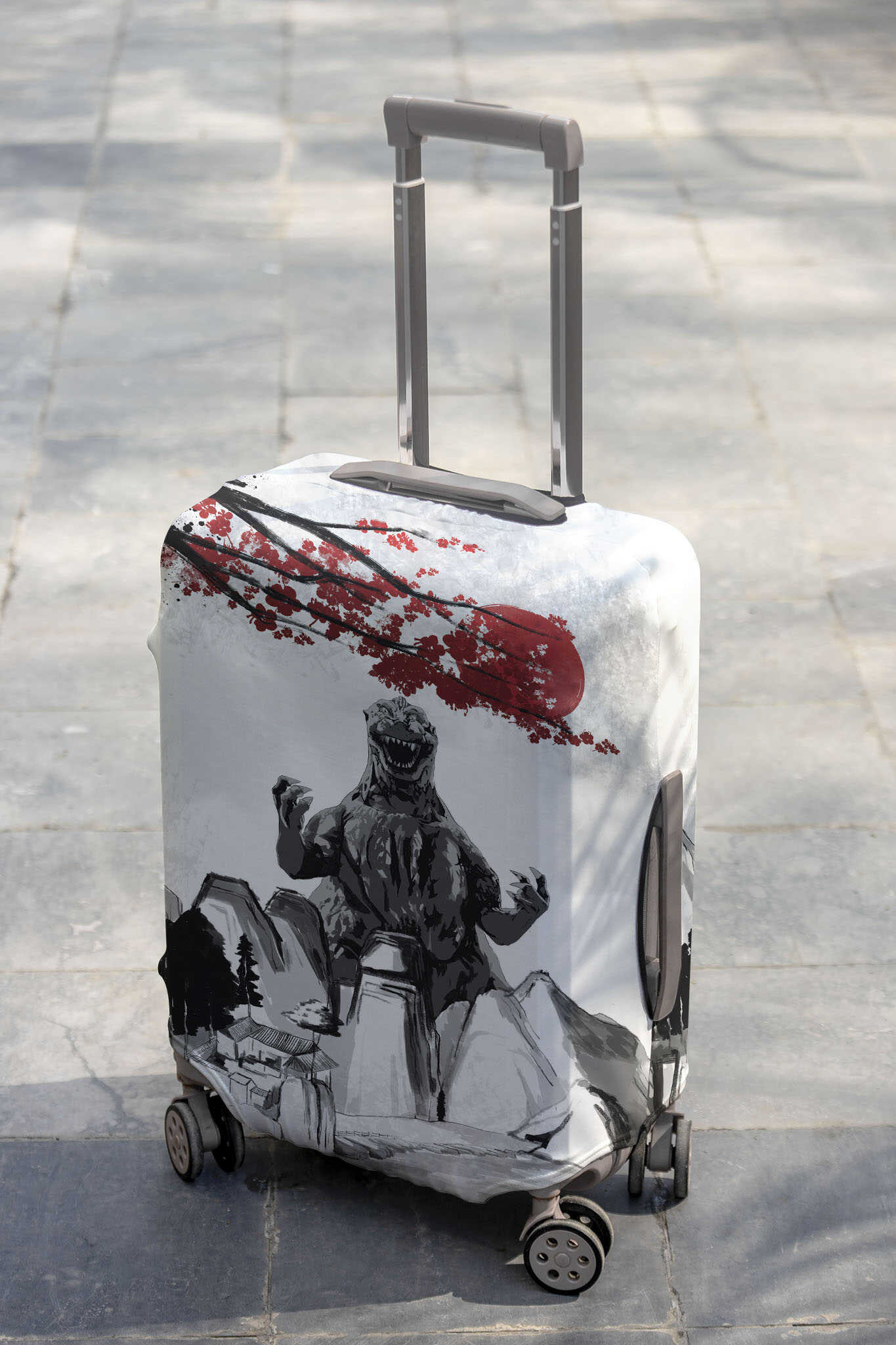 Godzilla Collection Art Luggage Cover