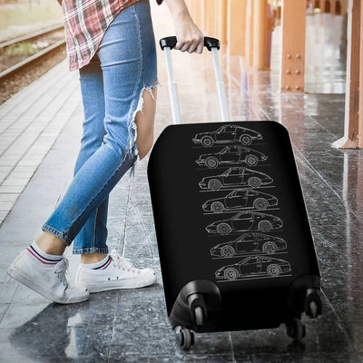 911 Collection Silhouette Art Luggage Cover